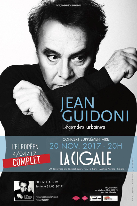 Jean Guidoni - La Cigale 11 novembre 2017