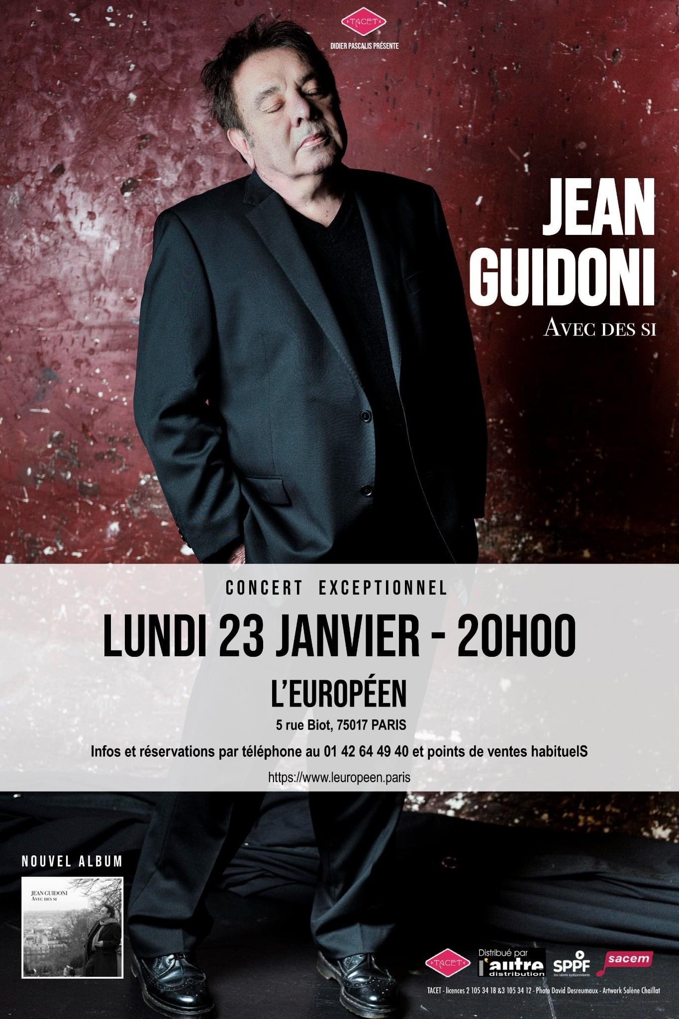 Jean Guidoni - Européen 23 01 2023
